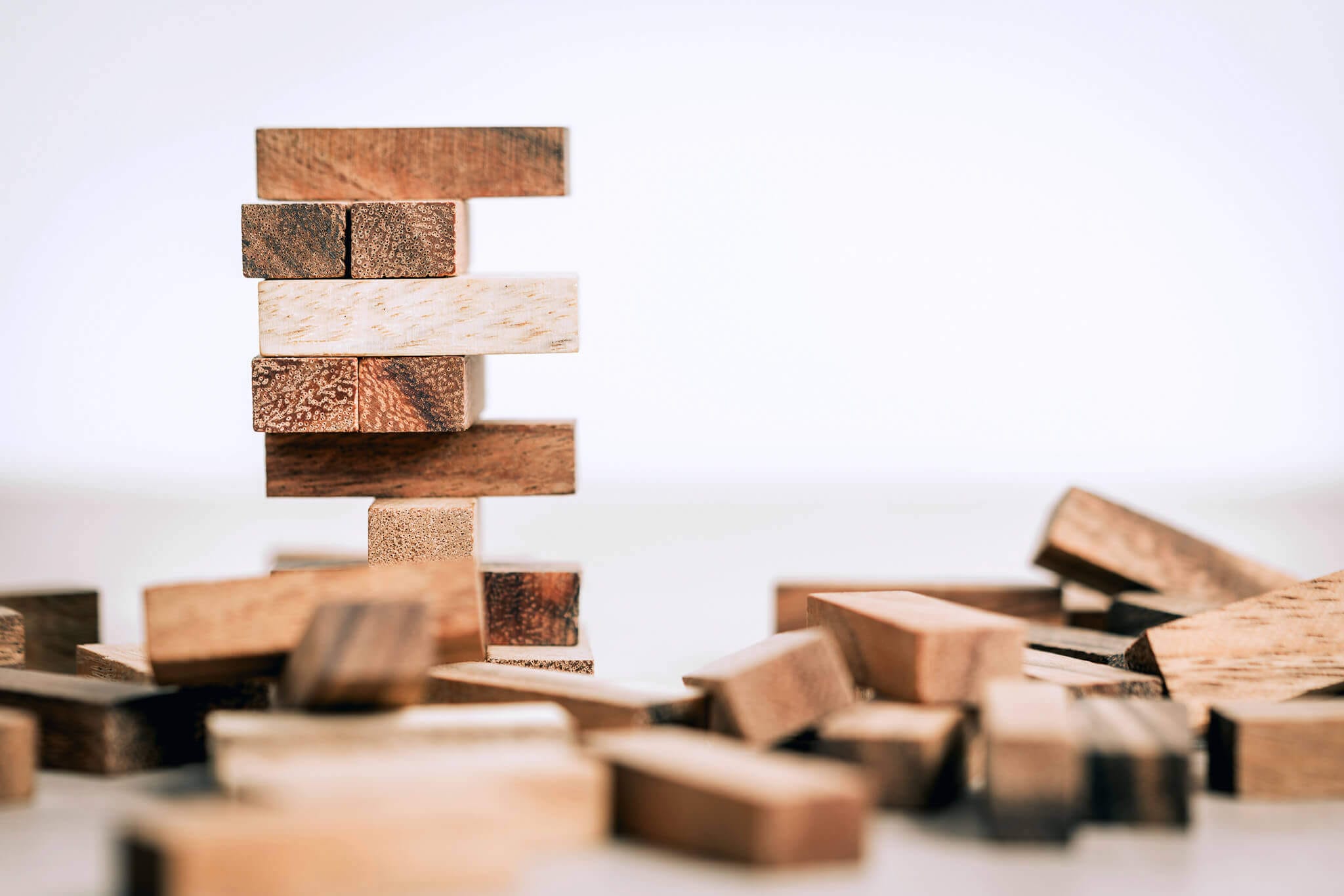 Business success and risk concept with block wooden. | Foundational Marketing