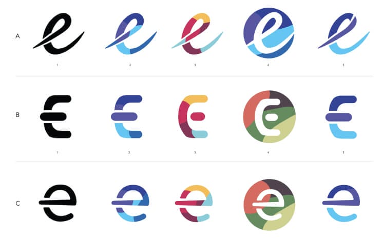 Multiple logo variations for Envision Medical Group.