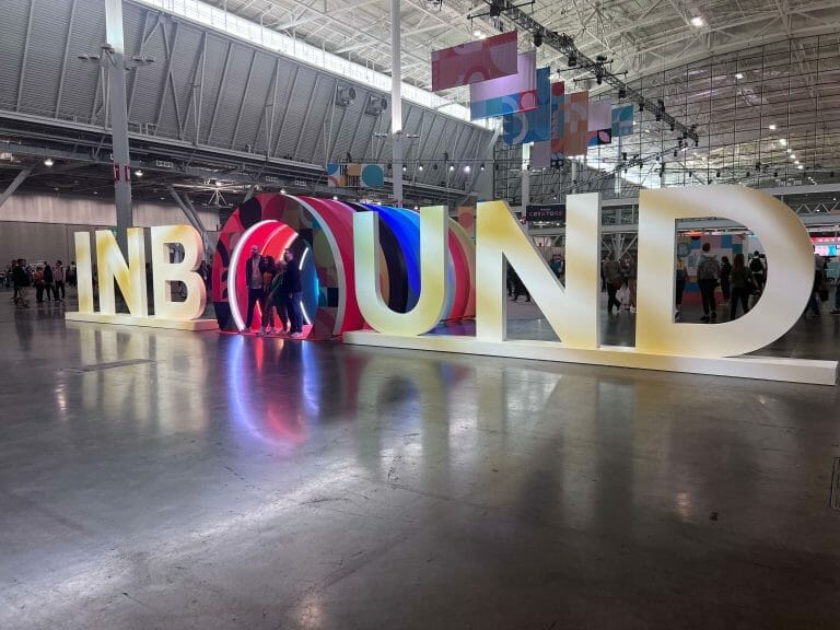 INBOUND logo sign at the 2022 conference | INBOUND 2023 Sessions to Watch