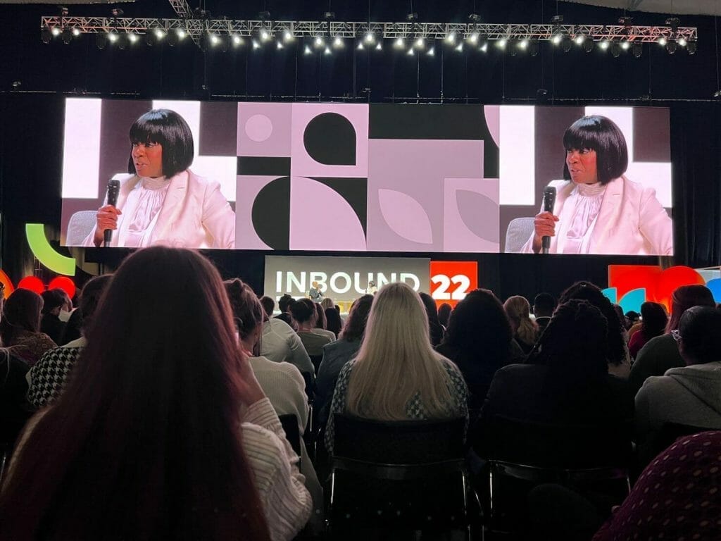 Actress Viola Davis speaking at HubSpot's INBOUND 2022 in Boston, MA.