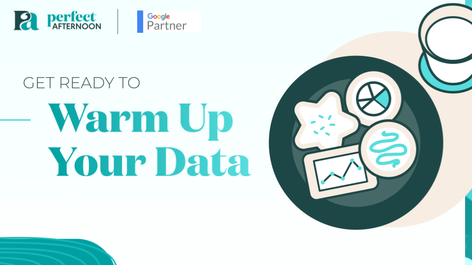 Get ready to warm up your data webinar graphic with Perfect Afternoon