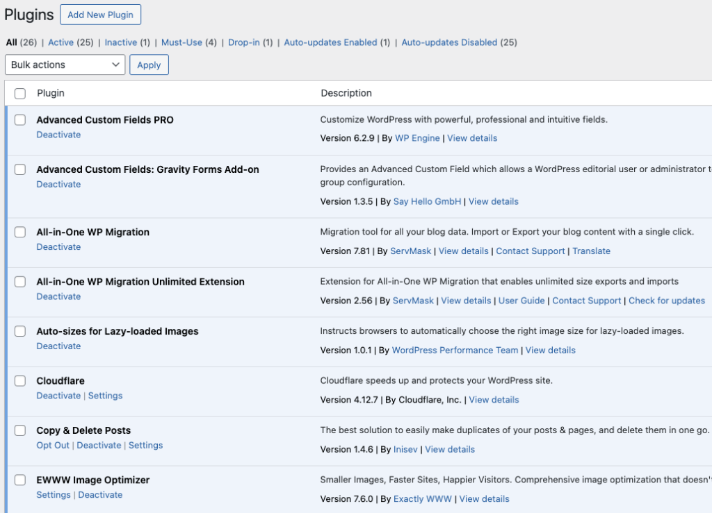 Plugins to Consider in Redesign of a WordPress Website
