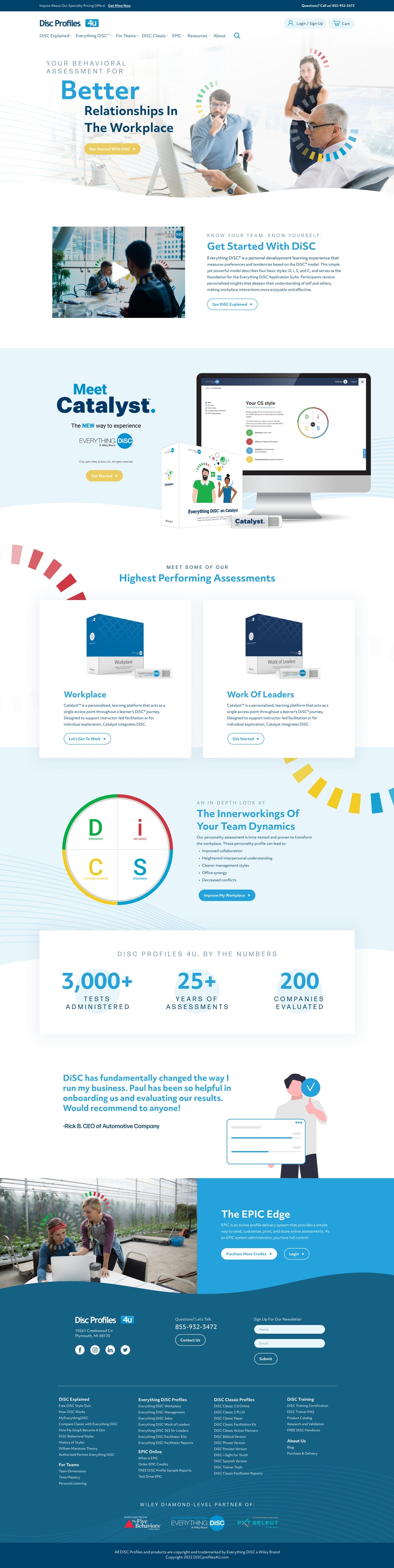 DiSC Profiles 4U home page photo