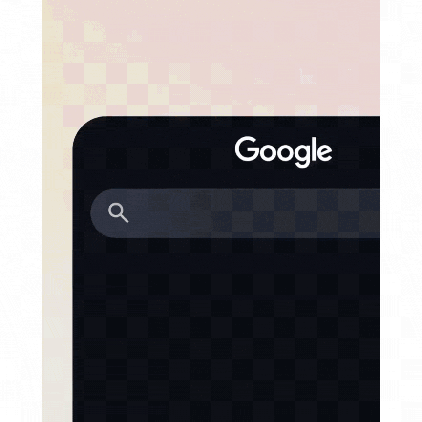 Preview of Google AI mode and Google Overview - GIF